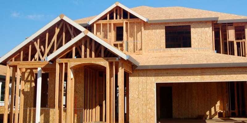 Home framed and sheathed in the Treasure Valley area in Idaho by Custom Home Builder Zoeycomm Construction